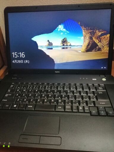 NEC 格安ノートパソコン メモリ4G HDD250G CDDVD読み込み　大画面15.6インチ Wifi対応 最新windows10②