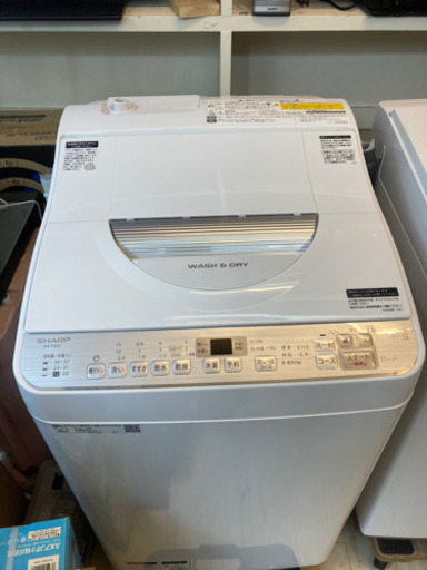 【都内送料無料】 美品高年式！SHARP 乾燥付洗濯機 ES-TX5C