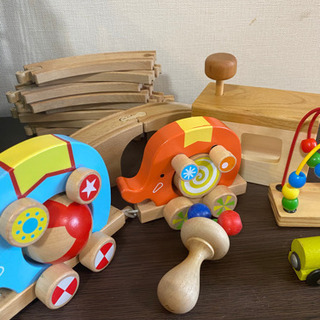 木総額一万円 木のおもちゃ 知育玩具 ベビー おもちゃ 車 くる...