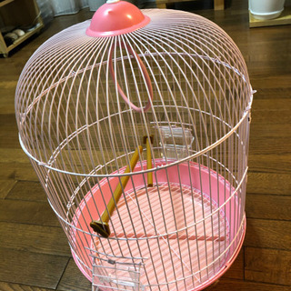 6月処分　値下げ新品鳥かご⭐︎ケージ丸型ピンク　