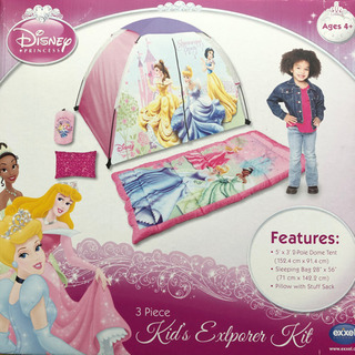 Disney Princess キッズ テント 寝袋 枕 プリンセス