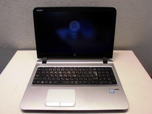 ノートPC【win10】HP ProBook 450 G3 Core i3-6100U メモリ4GB　無線LANなし 　在庫あり