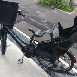 地域限定 ブリヂストン ハイディツー HYDEE 三人乗り 新基準 12,3AH 黒