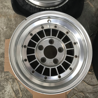 旧車　アルミホイール　当時物　フォーカスレーシング　フォーカス　J数不明　美品　貴重　114.3 5穴　14インチ