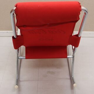 コカコーラ 非売品 100周年 ロッキングチェア パイプ椅子(P1157wY 
