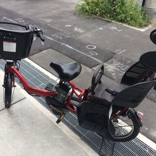地域限定送料無料 ヤマハ キッスミニ 三人乗り 新基準 12,8AH 子供乗せ 