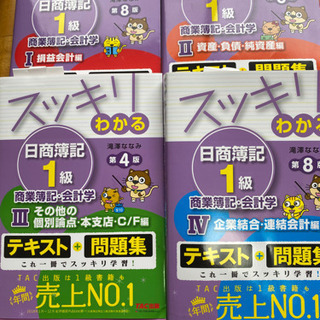 スッキリわかる 日商簿記1級 基本学習セット 商業簿記・工業簿記 8冊