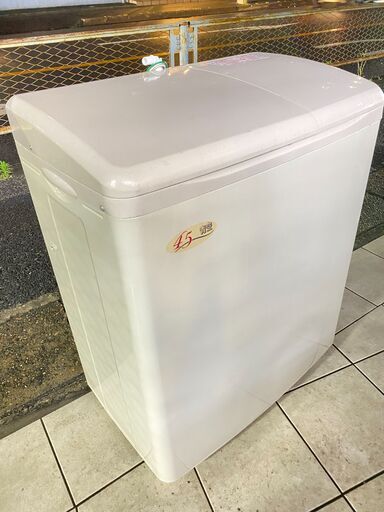 日立 HITACHI 2層式電気洗濯機 PH-H45L形 50/60Hz共用 4.5kg 2017年製 750×425×893　買取帝国朝霞店