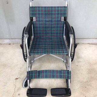 RISE NICK 美品　折りたたみ車椅子 チェック柄 美品】車椅子 折りたたみ 介護 NICK RISE