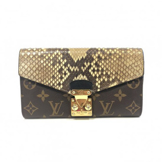 ルイヴィトン モノグラム パイソン ポルトフォイ ユ パラス 長財布