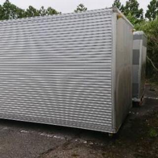 【香取市山之辺】3枚開き 中古コンテナ 長さ約436cm×幅218cm×高さ232cmくらい 配送可 No.E-1 香取市山之辺】3枚開き 中古コンテナ 長さ約436cm×幅218cm×