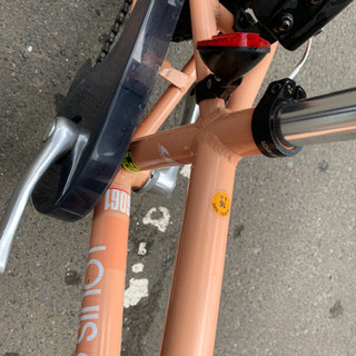 決まりました！札幌市内配達無料。中古折りたたみ自転車ワインカラー。