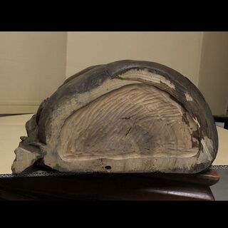 e630 木彫 布袋尊 布袋 彫刻 在銘 七福神 仏像 仏教美術