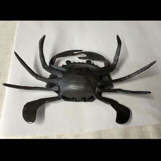 e642 銅器 蟹 カニ 置物 小物入れ e642 銅器 蟹 カニ 置物 小物入れ