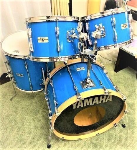 ヤマハドラム4点セット YD‐9000A　 カバリング換装、パーツ換装、程度良好（中古レストア品）