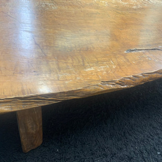昭和レトロ 一枚板 テーブル 欅?楢? 80年前からあった物