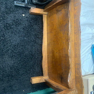 昭和レトロ 一枚板 テーブル 欅?楢? 80年前からあった物