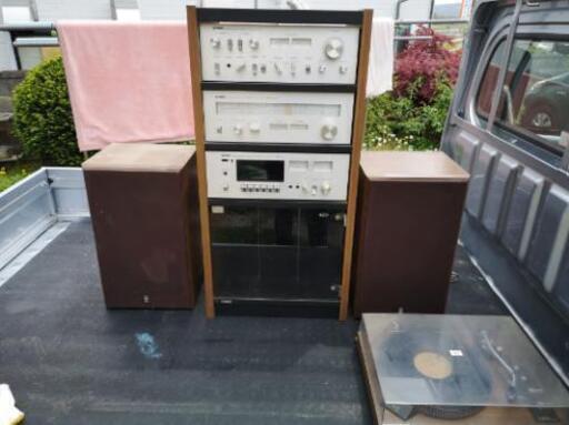 ヤマハYP-511 レコードプレイヤー他　チューナ、アンプ、デッキ、スピーカー　セット
