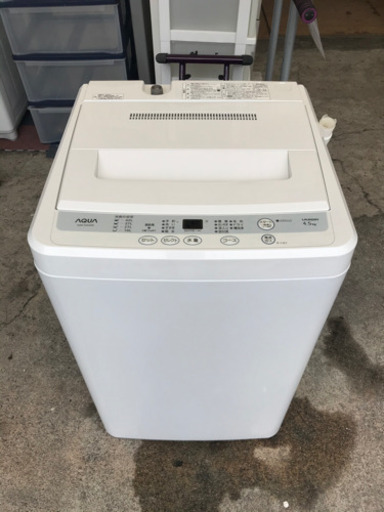 【リサイクルサービス八光　安心の1か月保証　】　AQUA アクア AQW-S45A-W [簡易乾燥機能付き洗濯機(4.5kg)]