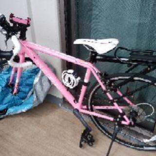 【取引中】ピンクのロードバイク　ルイガノ　サイズ460