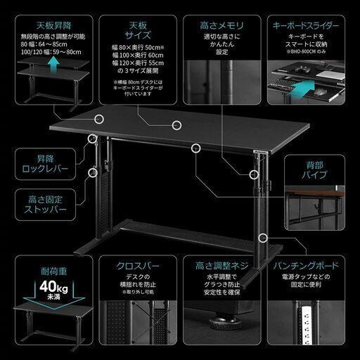 パソコンデスク　バウヒュッテ　100センチ