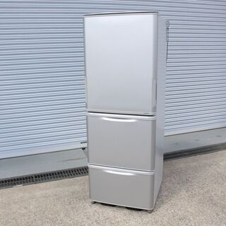 T945)SHARP ノンフロン冷凍冷蔵庫 SJ-W351D 350L 3ドア どっちもドア