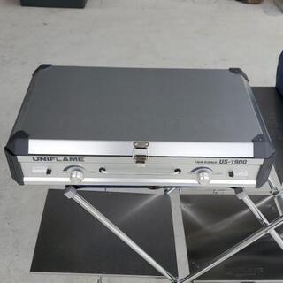 ユニフレーム キッチンスタンド(センターラック付)、ツインバーナー、収納トートバッグセット