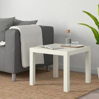 IKEA　サイドテーブル, ホワイト55x55 cm
