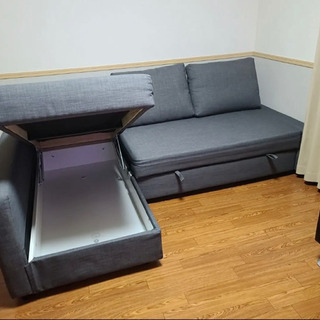 価格交渉可能　七万相当　購入後10ヶ月以内の使用　ソファーベット収納付き　IKEA フリーヘーテン