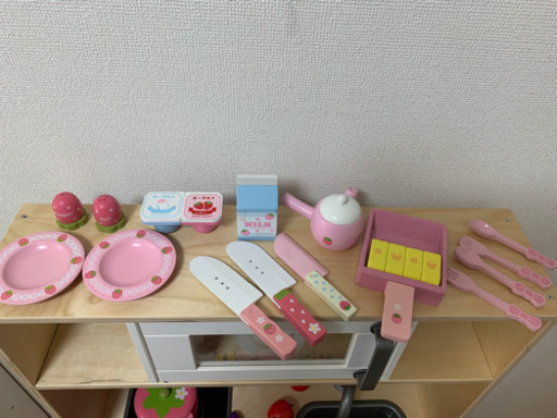 １万から値下げしました！！IKEAおままごとキッチン　マザーガーデンおままごと　木製おままごとセット
