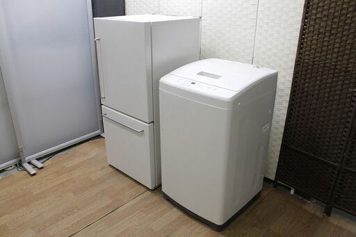 ｈ無印良品　大きめ家電2点セット　冷蔵庫157L／洗濯機7.0㎏　自社配送エリア限定 2019年製 MUJI 家電セット 店頭引取大歓迎♪ R3343)