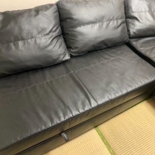 レザーソファ　黒