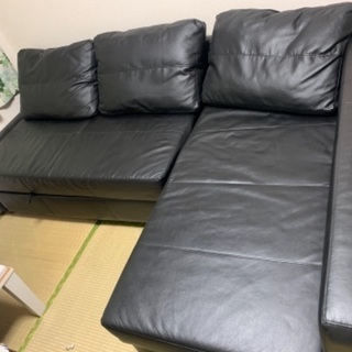 レザーソファ　黒
