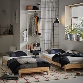 【値下げ】引取限定 IKEA UTÅKER ウトーケルベッドフレーム&マットレス 引取限定 IKEA UTÅKER (ウトーケル)ベッドフレーム - メルカリ