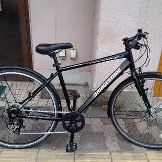 BRIDGESTONE TB1[ティービーワン]27吋 クロスバイク アルミ/7speed/点灯虫/ブラック