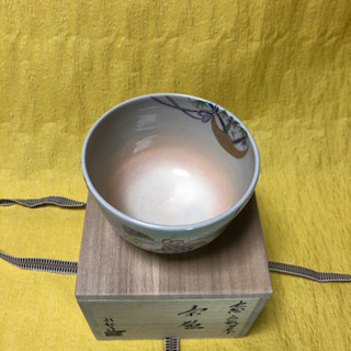 加藤永起作　茶碗　色絵　六瓢四君子 加藤永起作 茶碗 色絵 六瓢四君子