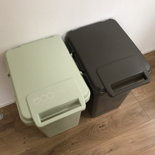 【取引終了】ゴミ箱 連結可能 45L ふた付き 分別 セット