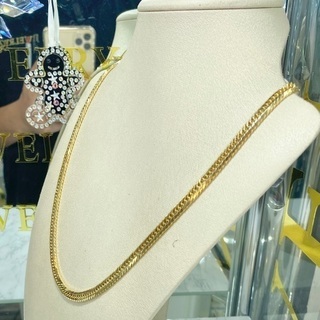 【中古品】k18 8面トリプル 喜平ネックレス45.2g 55cm［451］