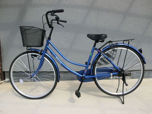 新品の自転車　色；ブルー