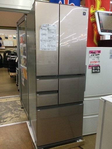【長野県塩尻市のみ配送】【直接引取歓迎】SHARP 6ドア冷凍冷蔵庫　SJ-F503G-T