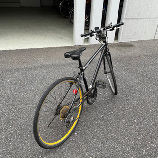 引き取り限定】クロスバイク 自転車 27インチ 黒