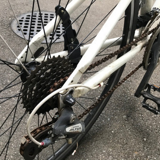 ロードバイク クロスバイク　ルイガノ白　自転車
