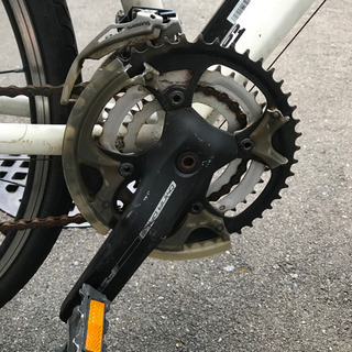 ロードバイク クロスバイク　ルイガノ白　自転車