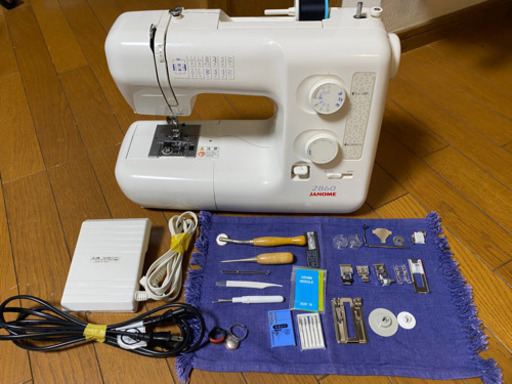 ジャノメ  電子 ミシン model 2860 フットコントローラー付き(0426kち)