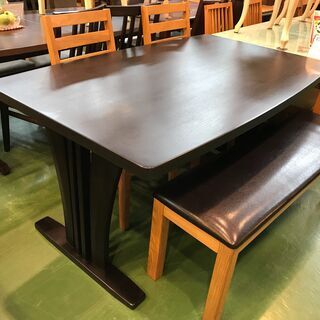 愛品館八千代店】ニトリ ベンチダイニング4点セット【愛八DN】
