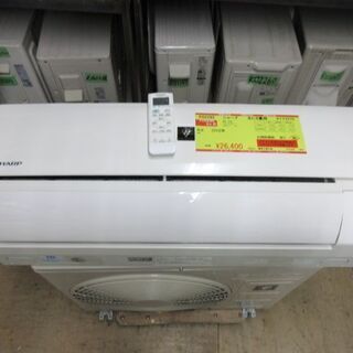 K02293 シャープ 中古エアコン 主に6畳用 冷2.2kw／暖2.5kw