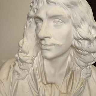 石膏像　モリエール胸像　汚れアリ
