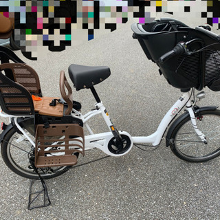 (3人乗り)(美品)mamafle 6段階ギア　オートライト付き　値段交渉受け付けてます♪