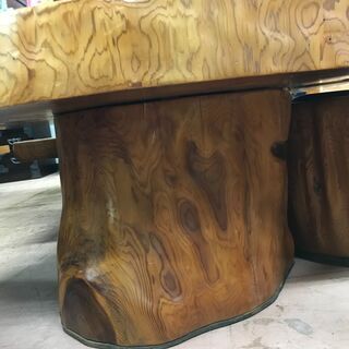 【愛品館八千代店】屋久杉　テーブル　イス　5点セット【愛八GS】