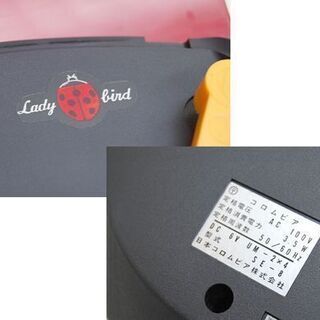 ジャンク COLUMBIA レコードプレイヤー SE-8 てんとう虫 赤系 元箱付き 